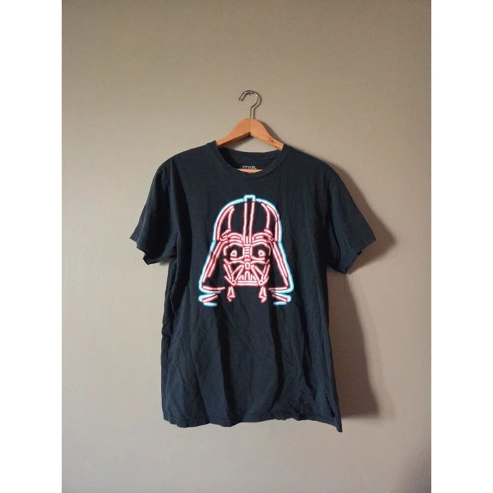 Star wars Darth Vader neon lights tee shirt black
